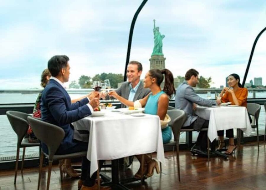 NYC: City Cruises Luxury Brunch, Lunch or Dinner Cruise - All-glass dining decks and climate control: why comfort is the real luxury
