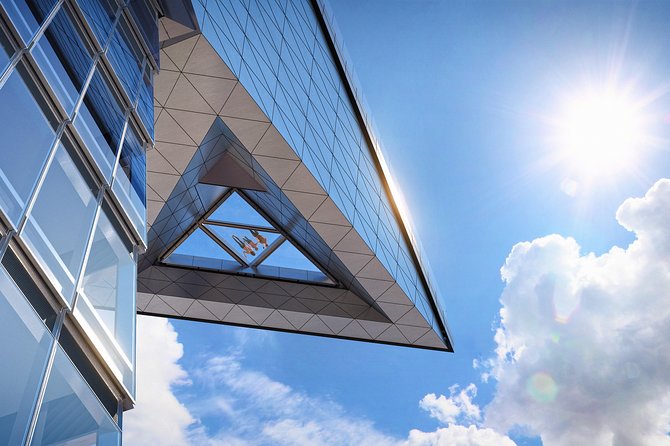 NYC Edge Observation Deck at Hudson Yards Admission Ticket - Stepping Out on the Outdoor Sky Deck 1,100 Feet Up