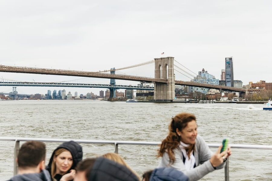 NYC: Statue of Liberty Express Skip-the-Box-Office Cruise - One World Trade Center and the lower Manhattan skyline, seen from water