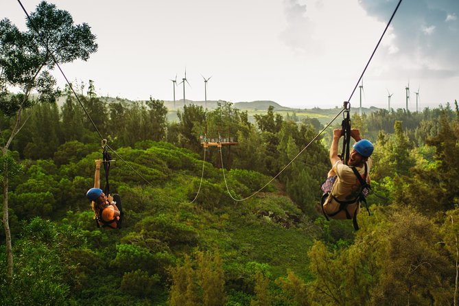 Oahu's North Shore: 8-Line Zipline Adventure - ATV to the mountaintop, then the first look down