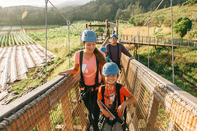 Oahu's North Shore: 8-Line Zipline Adventure - The long zipline runs: what the 500 to 2,400 feet really means