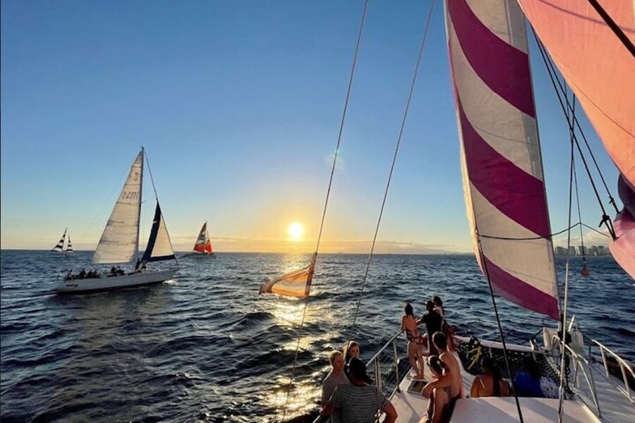 Oahu: Waikiki Sunset Catamaran Sail and Swim - The Sunset Swim: What to Expect and How to Prepare