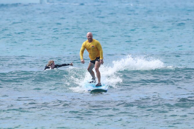 Open Group Surfing Lesson in Waikiki, Hawaii - Gear That Actually Matters: Surfboard, Rash Shirt, Reef Shoes, Lockers