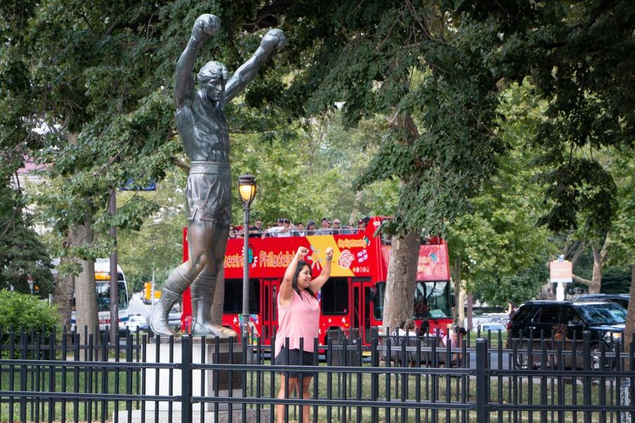 Philadelphia: Double-Decker Hop-on Hop-off Sightseeing Tour - City views, war memorials, and the Delaware River finish
