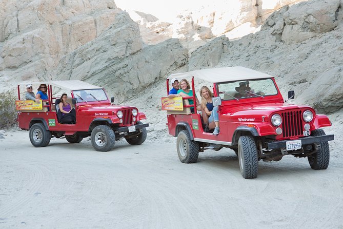 San Andreas Fault Jeep Tour from Palm Desert - First stop on the San Andreas Fault: twisted rock, canyons, and the earthquake story