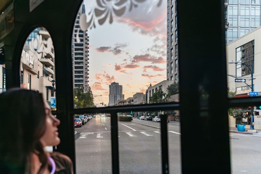 San Diego: City Lights Night Trolley Tour - The guide and the music, why the ride feels personal