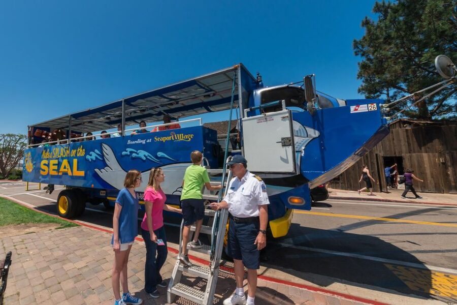 San Diego: SEAL City Tour by Amphibious Bus - Shelter Island and the seals: what to look for
