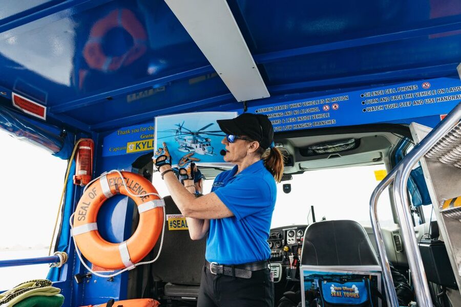 San Diego: SEAL City Tour by Amphibious Bus - Comfort and seat choices on an amphibious vehicle