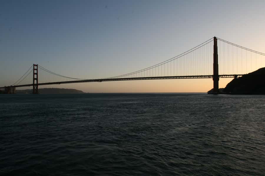 San Francisco: California Sunset Cruise (2-hours) - The Golden Gate setup: waiting for the sun to dip