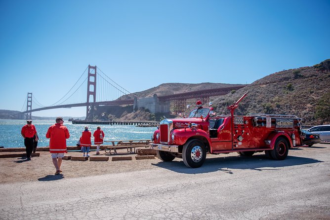 San Francisco Fire Engine Tour - Entering the route at Fisherman’s Wharf, then suiting up