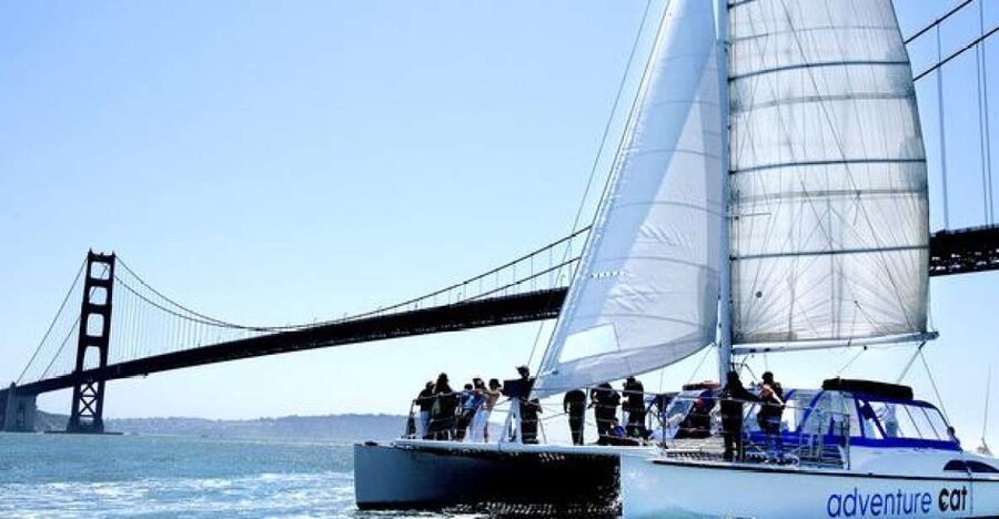 San Francisco: Golden Gate Bridge Catamaran Cruise - The Golden Gate Bridge Under-the-Bridge Moment