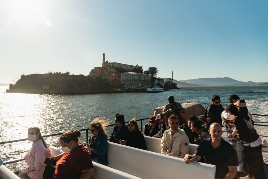 San Francisco: Skip-the-Line 1-Hour Bay Cruise by Boat - Alcatraz from the water: The view is the point, and it’s still dramatic