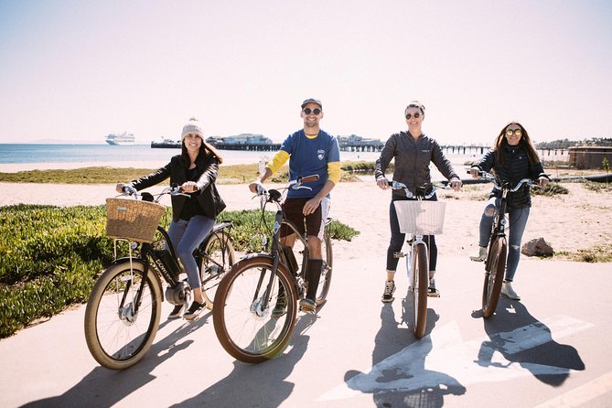 Santa Barbara Electric Bike Tour - Stop 0 to the coast: the seaside boardwalk on a dedicated path