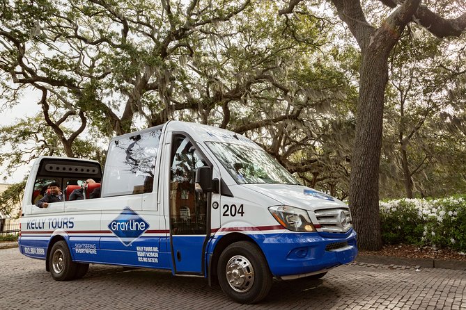 Savannah Open Top Panoramic City Tour with Live Narration - Parks, church steeples, and the live oaks framing the streets