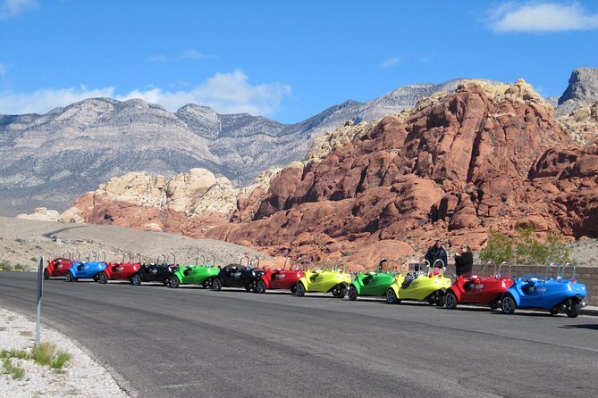Scooter Car Tour of Red Rock Canyon with Transport from Las Vegas - The scooter car setup: license rules, comfort, and driver swaps