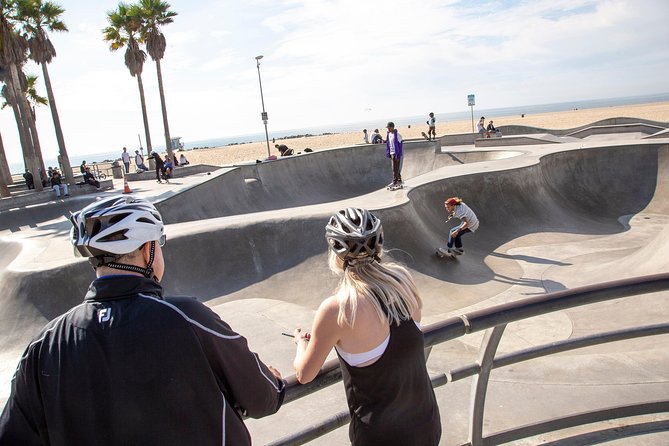 Small-Group Electric Bike Tour of Santa Monica and Venice - Ocean View Park: first real Pacific hit