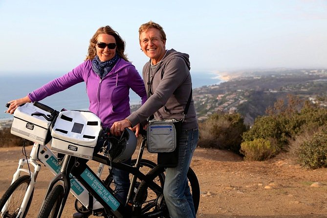 SoCal Riviera Electric Bike Tour of La Jolla and Mount Soledad - La Jolla High School area and the Nautilus climb toward the memorial
