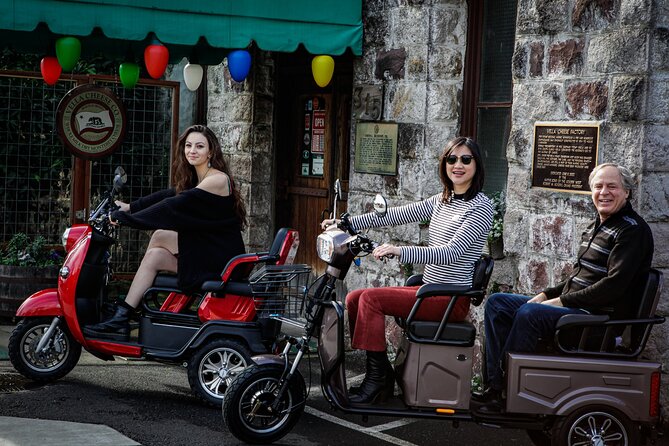Sonoma Wine Country Electric Trike Tour - 3 hours - Winery time at Three Fat Guys or Sebastiani: tasting is part of your budget