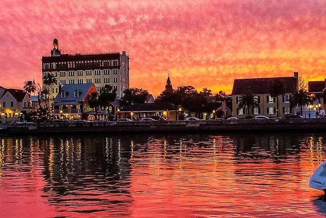 Sunset Cruise of St. Augustine - Bayfront stop: Castillo de San Marcos as the sun drops behind town