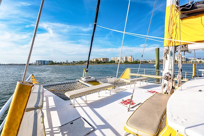Sunset Dolphin Sail Aboard the Privateer Catamaran - The stops and what they mean for your view time