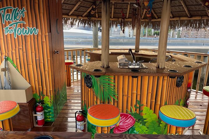 Tailfins Tiki Boats Crab Island Sandbar(3hrs/ 5/5:30 are 2hrs) - Safety and Comfort: Life Jackets, Bathroom Access, and Real Talk About the Boat