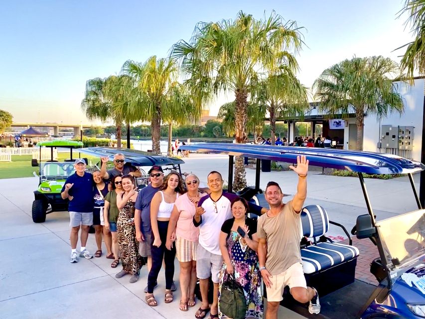 Tampa: Guided City Tour in Deluxe Street Golf Cart - Bridges, channels, and the Tampa Convention Center finish