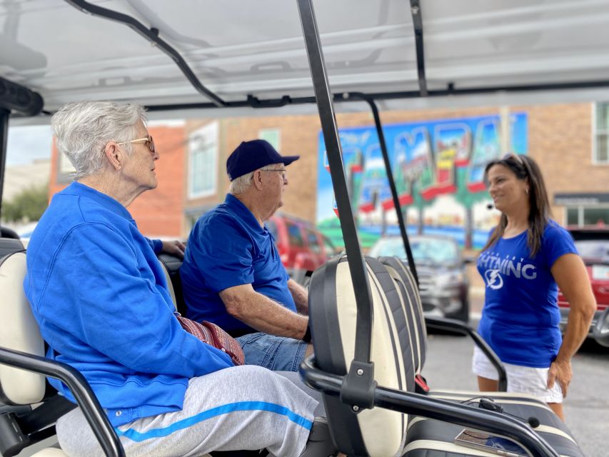 Tampa: Guided City Tour in Deluxe Street Golf Cart - Amalie Arena, Sparkman Wharf, and the Florida Aquarium vibe