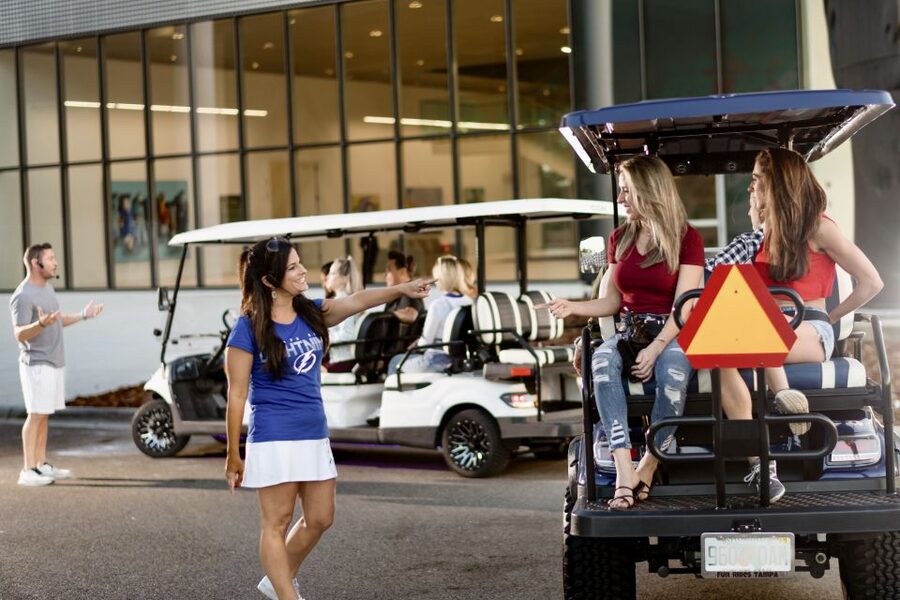 Tampa: Guided City Tour in Deluxe Street Golf Cart - Port of Tampa and Channel District, big business meets new energy