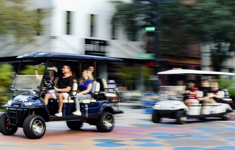 Tampa: Guided City Tour in Deluxe Street Golf Cart - Hyde Park North and Bayshore Boulevard, million-dollar views and long walk energy