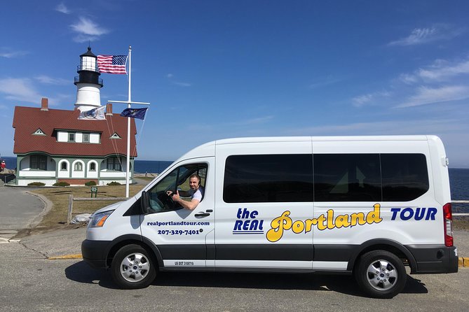 The Real Portland Tour: City and 3 Lighthouses Historical Tour with a Real Local - United States Custom House to Fort Allen Park: the coastline comes into focus