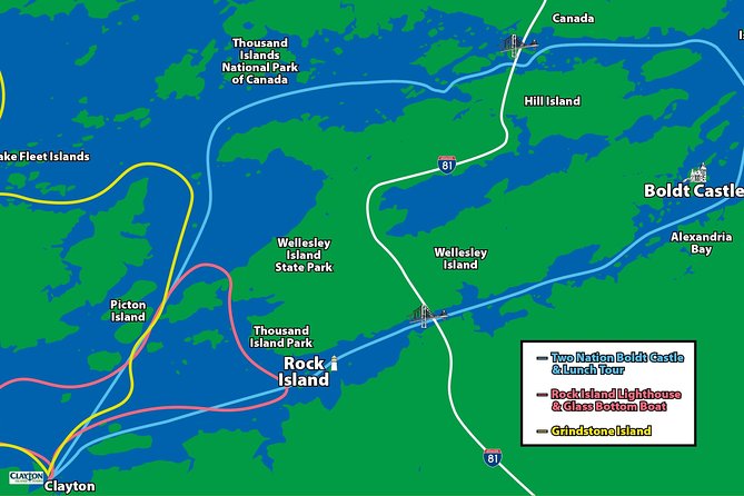 The Ultimate Heart of 1000 Islands Sightseeing Boat Tour - Rock Island Lighthouse State Park: climb the tower and see the Seaway from above