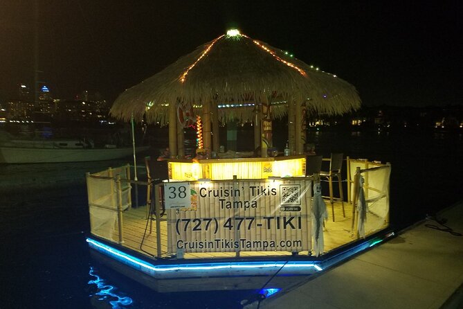 Tiki Boat - Downtown Tampa - The Only Authentic Floating Tiki Bar - What It Feels Like at Night (Lights, Cooler Air, Good Photos)