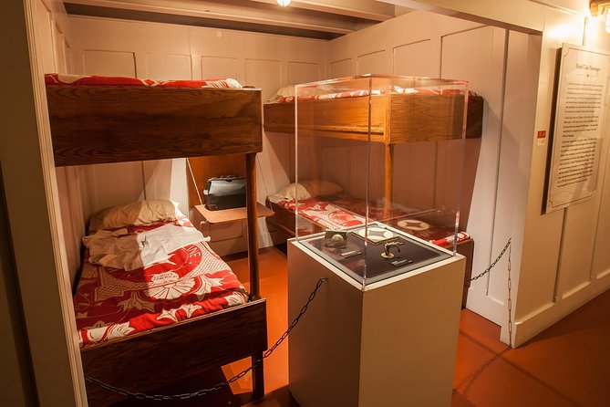 Titanic: The Artifact Exhibition at the Luxor Hotel and Casino - Grand Staircase and cabin replicas that feel specific, not generic