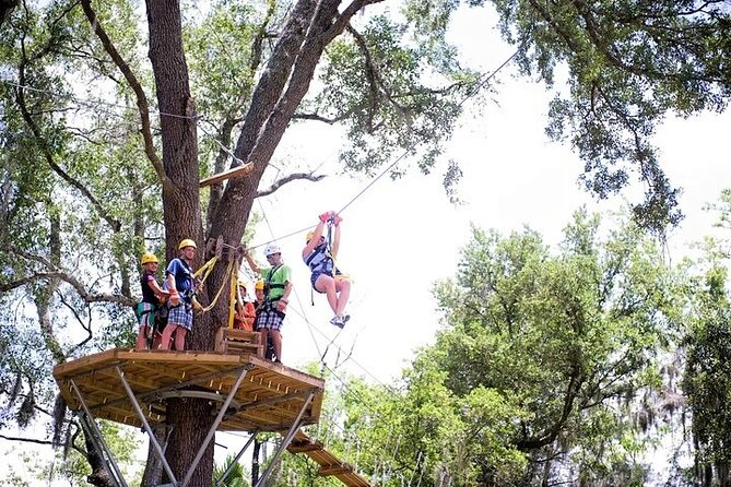Treetop Express Zip Line Tour with 5 Zip Line Flights & 2 Sky Bridges Included - The Intro and Practice Zip: How the Tour Reduces Fear Fast