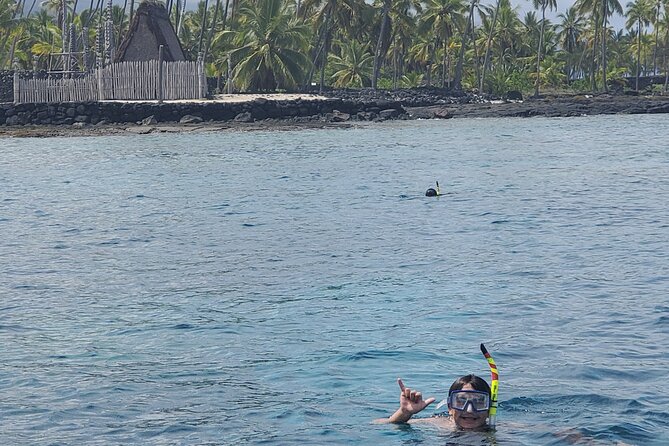Two Reef Snorkel Trip-See Captain Cook Monument & Sea Caves - Captain Cook Monument Area and the Volcanic Coast You Can See From the Boat
