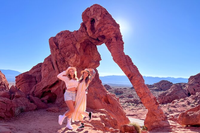 Valley of Fire and Red Rock Canyon Day Tour from Las Vegas - The named photo stops: Elephant Rock, Cabins, Rainbow Vista