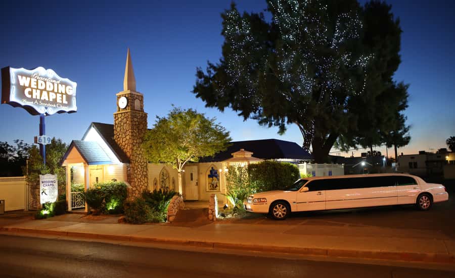 Vegas: Elvis-Themed Graceland Chapel Wedding or Vow Renewal - Limo pickup from the Strip: comfort and easy timing