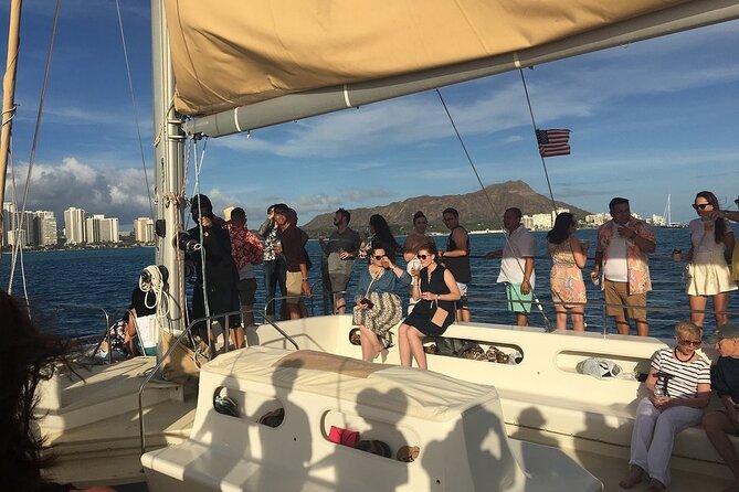 Waikiki Sunset Cocktail Sail with Open Bar - Crew energy and the social vibe, what you’ll feel onboard
