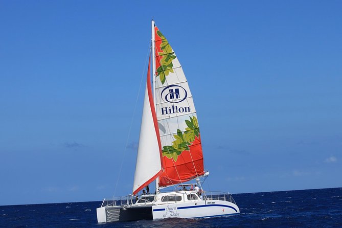 Waikoloa Signature Catamaran Sunset Sail - Sunset glow plus a shot at the green flash