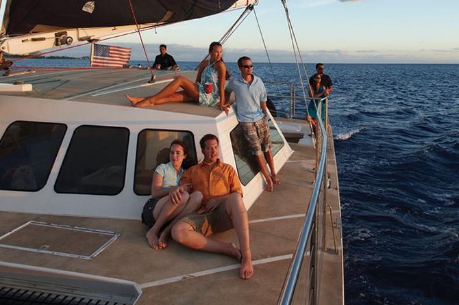 Waikoloa Signature Catamaran Sunset Sail - The Anaehoomalu boarding window, where drinks and views start fast