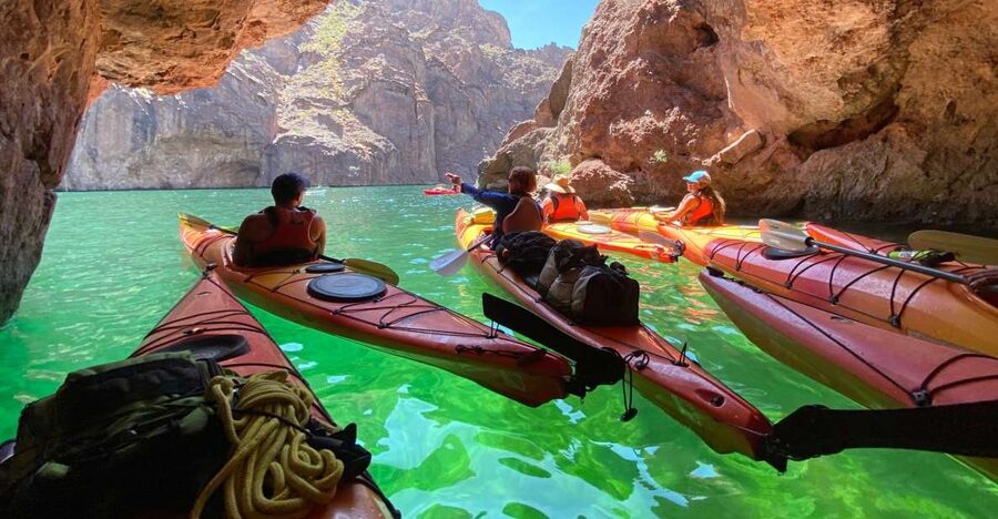 Willow Beach: Black Canyon Kayak Half Day Tour-No Shuttle - History at the Overlook and the 100-Year Gauging Station