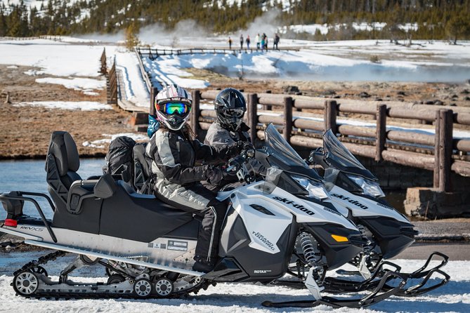 Yellowstone Old Faithful Full-Day Snowmobile Tour from Jackson Hole - West Thumb Geyser Basin: hot springs, Yellowstone Lake views, and an optional boardwalk
