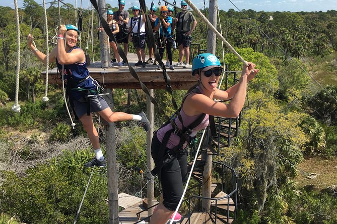 Zip Line Adventure over Tampa Bay - Dressing for zip lining is half the fun, and half the rules