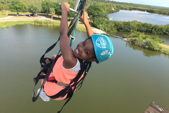 Zip Line Adventure over Tampa Bay - Safety and guidance that help nerves stay quiet